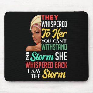 Black History Month Woman Girl Storm African Melan Mouse Mat