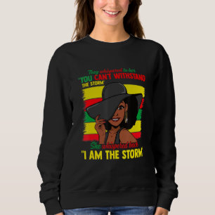 Black History Month Woman Girl Storm African Melan Sweatshirt