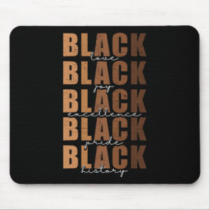 Black History Month Women Black Love Melanin Junet Mouse Mat