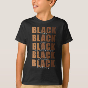 Black History Month Women Black Love Melanin Junet T-Shirt