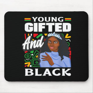 Black History Month Young Gifted And Black Mouse Mat