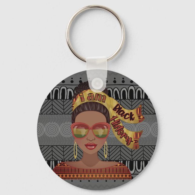 Black History Multi Fashion Key Chain (Front)