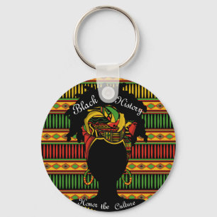 Black History Multicolor Fashion Key Chain
