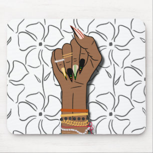 Black History Nail Art Mouse Mat