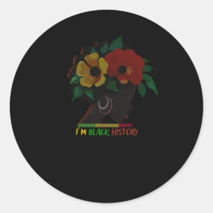 Black History Period Sticker1 Classic Round Sticker