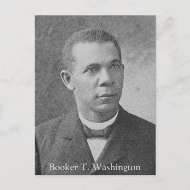 Black History Picture of Booker T. Washington Postcard (Front)
