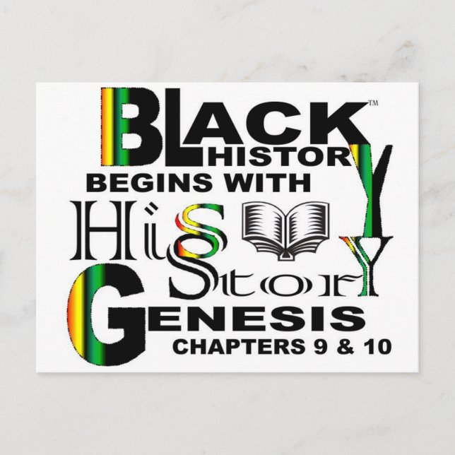 Black History Post Card (Front)