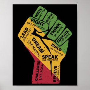 Black History Pride Dream Like Martin The Juneteen Poster