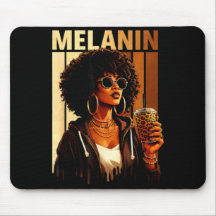 Black history pride queen blessed afrocentric mouse mat