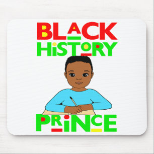 Black History Prince Melanin Boy Son Bruh Brown Sk Mouse Mat