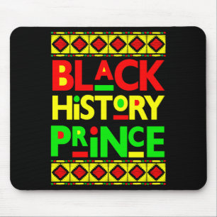 Black History Prince Melanin Boy Son Bruh Brown Sk Mouse Mat
