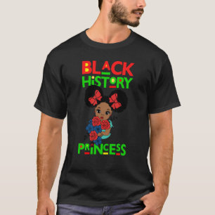 Black history princess black girl magic brown skin T-Shirt