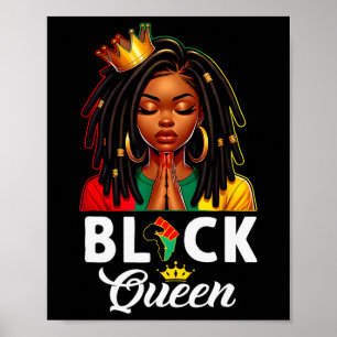 Black History Queen Black History Month Women Afri Poster