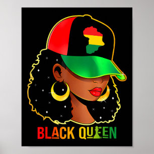Black History Queen Black History Month Women Afri Poster