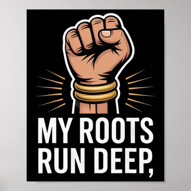 Black History Retro Pride Teacher Educated Gift Ou Poster (Front)