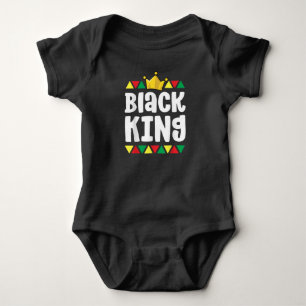 Black History s For Boys Kids Black King African P Baby Bodysuit