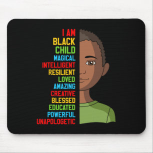 Black History S Kids Im Black Child Month Boy Todd Mouse Mat