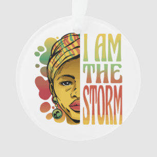 Black History Storm  Ornament