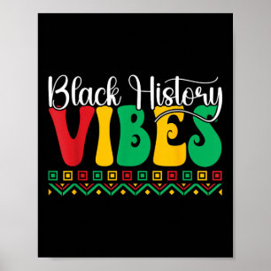 Black History Vibes African American Freedom Junet Poster