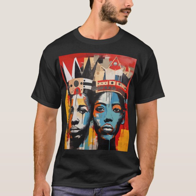 Black History Voices African American Pride T-Shirt (Front)
