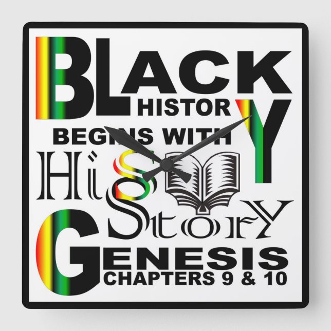 Black History Wall Clock (Front)