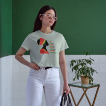 Black History Woman Beautiful Magic Print T-shirt