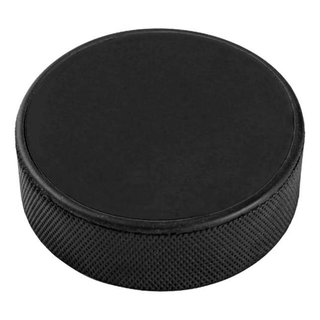 Black Hockey Puck  (3/4)