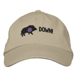 Black Hog Down! Embroidered Hat