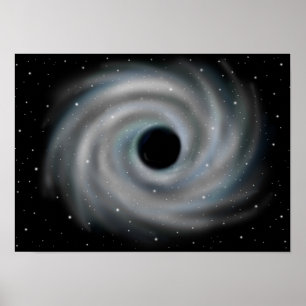 Black hole. Abyss of the universe. Poster