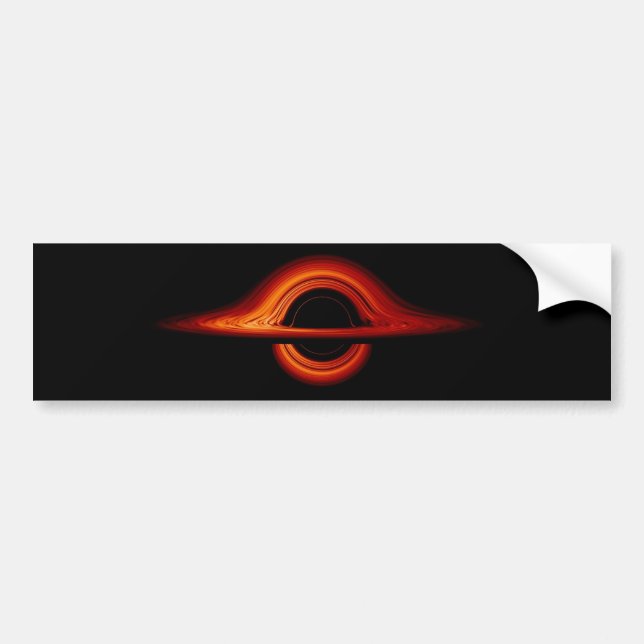 Black Hole Accretion Disc Bumper Sticker (Front)