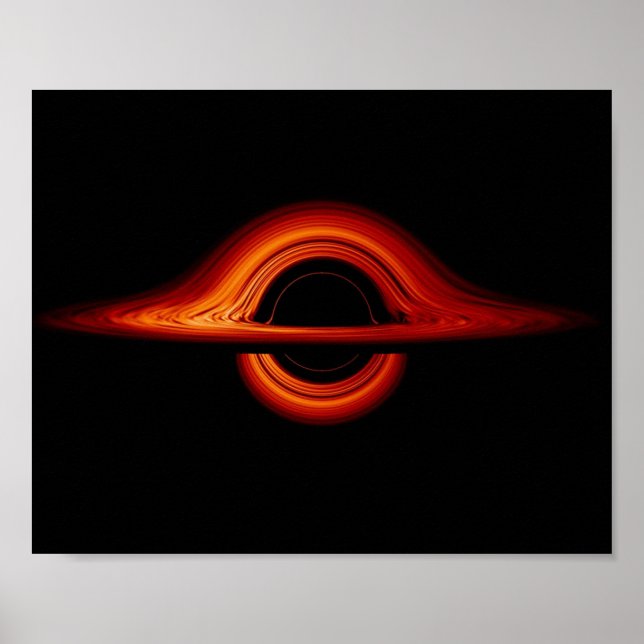 Black Hole Accretion Disk Poster (Front)