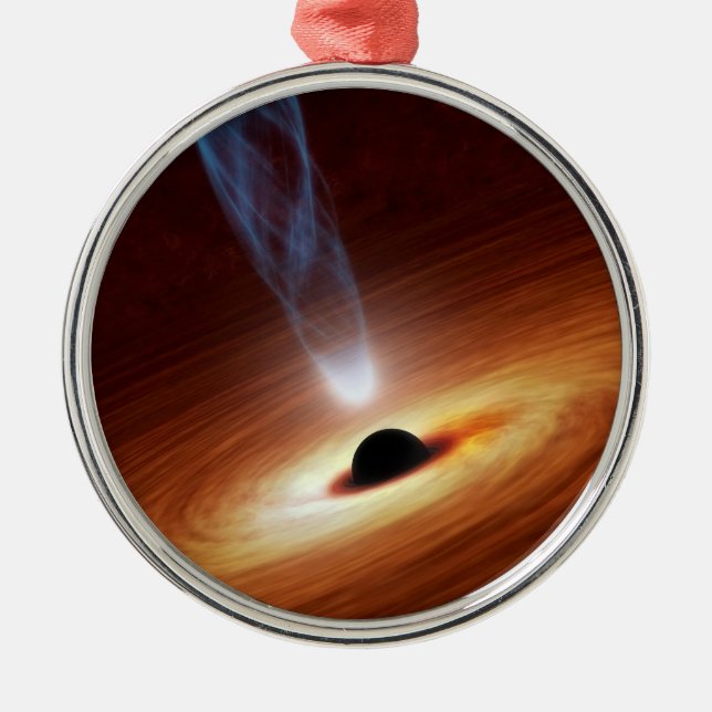 Black Hole Astronomy Space Art Metal Tree Decoration (Front)