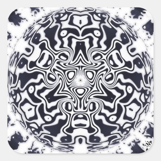 Black Hole Birth (BHB) Square Sticker (Front)