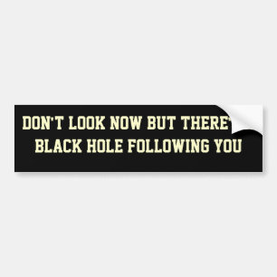 Black Hole Bumper Sticker