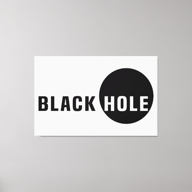 Black Hole Canvas Print (Front)