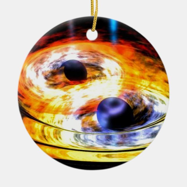 black hole ceramic tree decoration (Front)