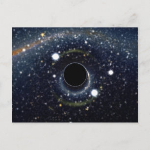 Black Hole Einstein Ring NASA Postcard