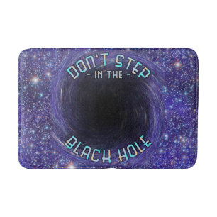 Black Hole Funny Outer Space Astronomy Novelty Bath Mat