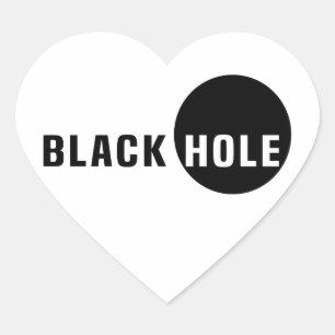 Black Hole Heart Sticker