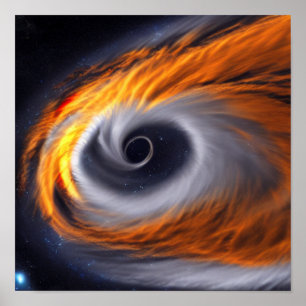 Black Hole in Space Poster