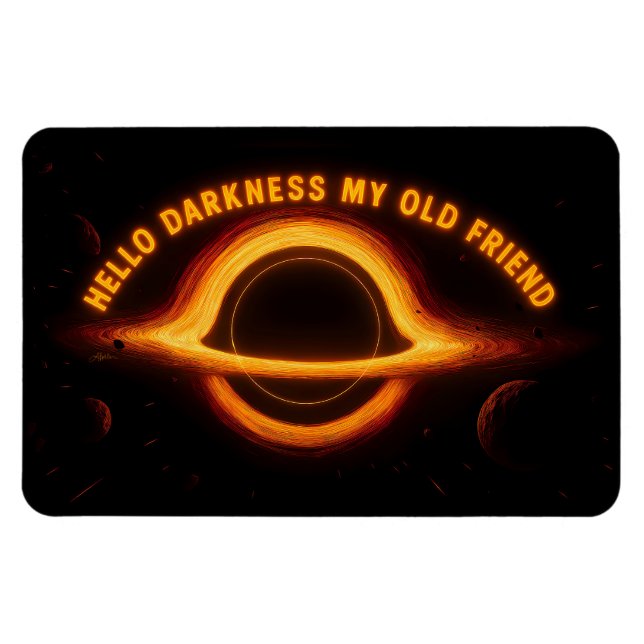 Black Hole Interstellar Conversation Magnet (Horizontal)