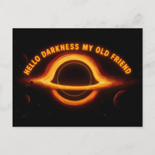 Black Hole Interstellar Conversation Postcard
