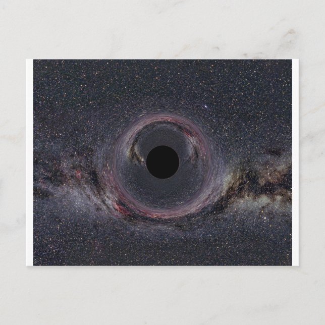 Black Hole Milky Way Postcard (Front)