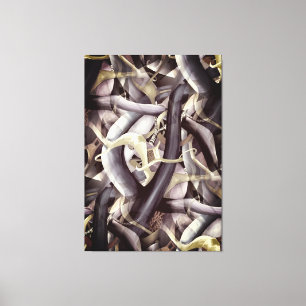 Black Hole Mysteries Abstract Artwork Watercolor Canvas Print