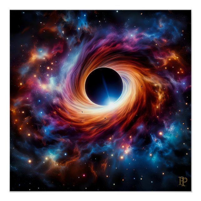 Black Hole Nebula Poster (Front)
