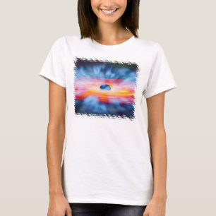Black Hole Outflows - Colourful Artist Concept T-Shirt