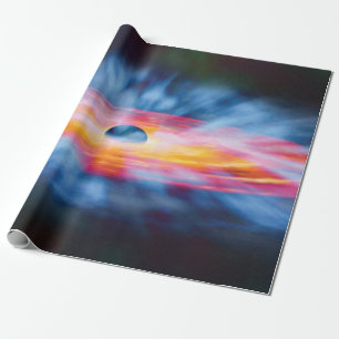 Black Hole Outflows - Colourful Artist Concept Wrapping Paper