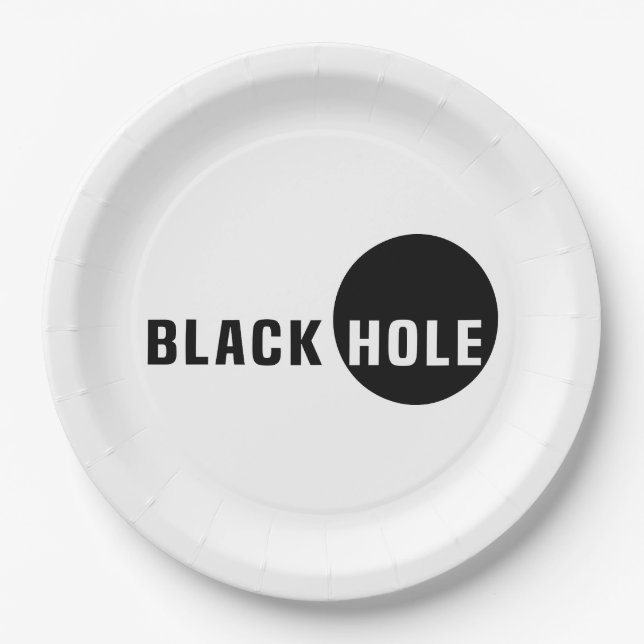 Black Hole Paper Plate (Front)