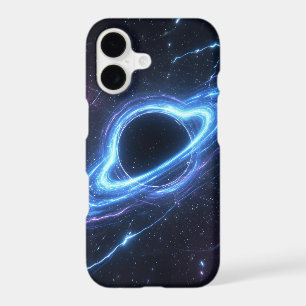 Black Hole Phone Case   Electric Blue Cosmic