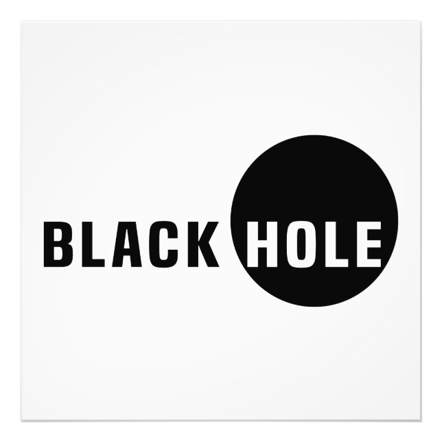 Black Hole Photo Print (Front)